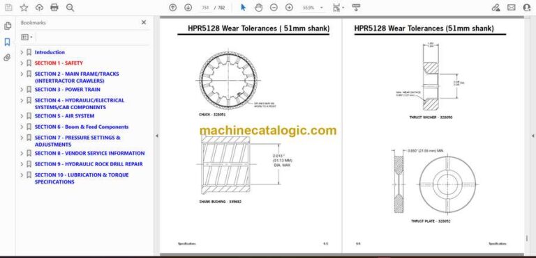 Cat MD5125 Hydraulic Track Drill Service Manual