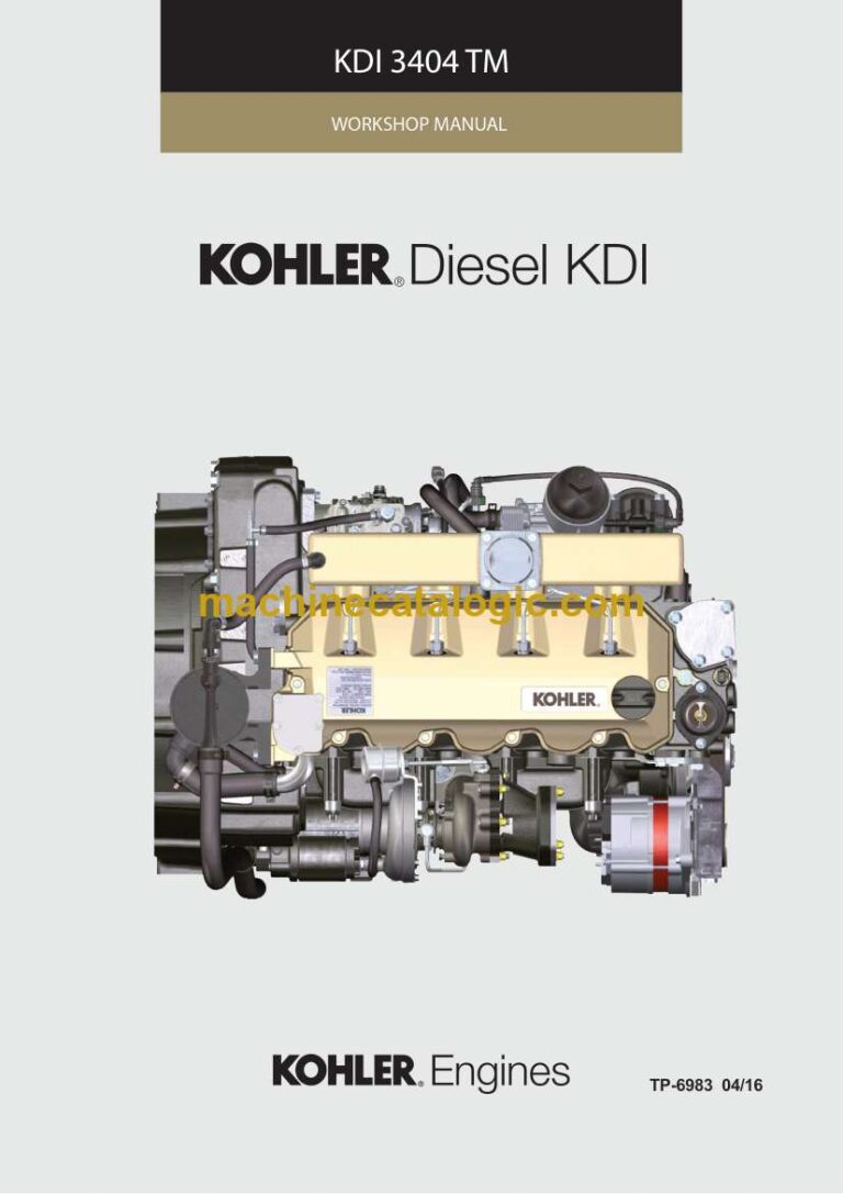 Kohler KDI 3404 TM Diesel Workshop Manual (tp6983)