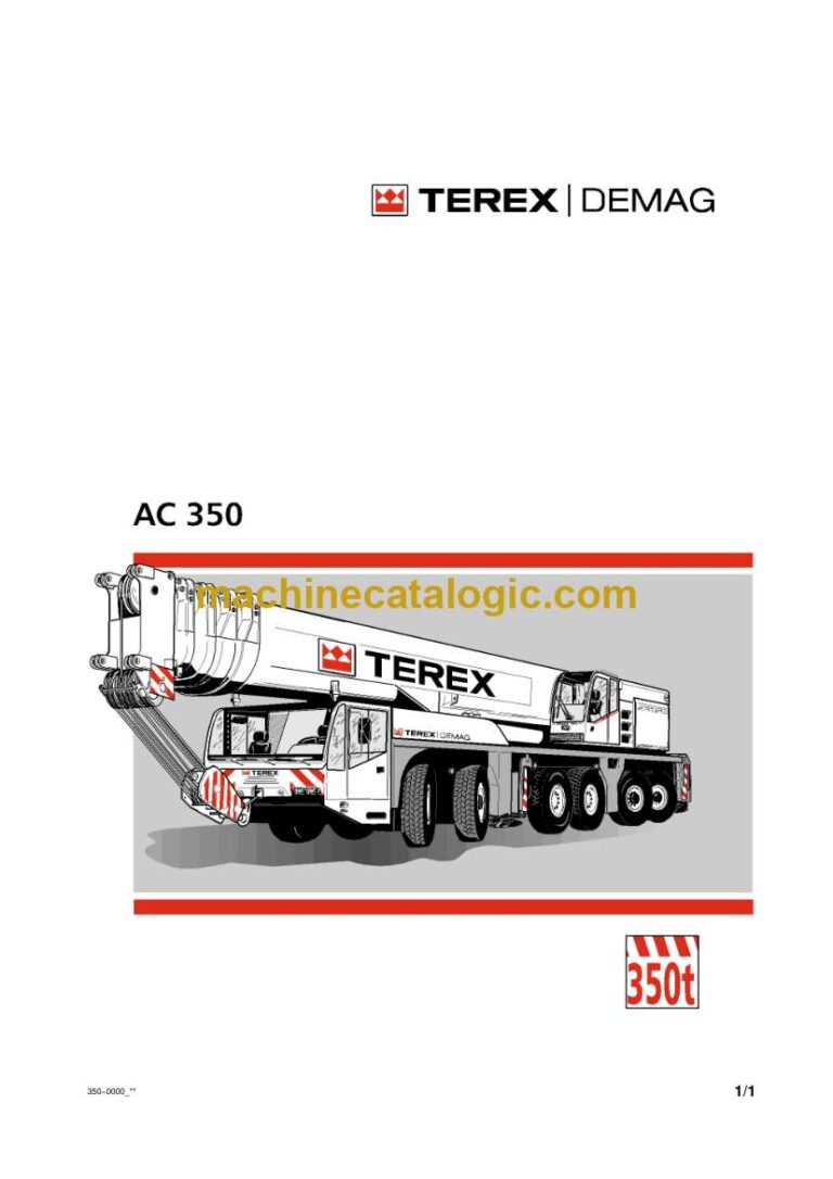 Terex AC350 All Terrain Crane Operation and Maintenance Manual (Norwegian)
