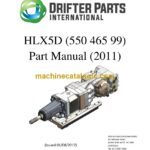 Drifter RDSA HLX5D Drill Parts Manual (550 465 99)