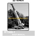 Terex RT500-1 Rough Terrain Crane Shop Manual (12261-405)