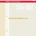 Terex RC30, RT35 Rough Terrain Cranes Operation and Maintenance Manual