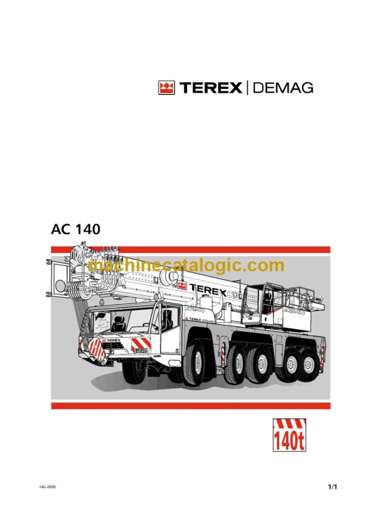 Terex AC140 All Terrain Crane Operation and Maintenance Manual (Norwegian)