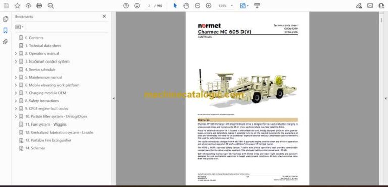 Normet Charmec MC605 D(V) Technical Information (5F8AFB8_1000)