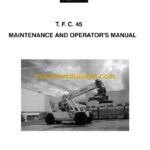 Terex TCF45 Reach Stacker Operator and Maintenance Manual