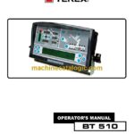 Terex BT510 Truck Crane Operators Manual