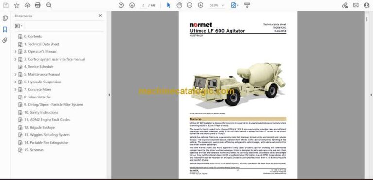 Normet Utimec LF600 Agitator Technical Information (5F77B48_1000)