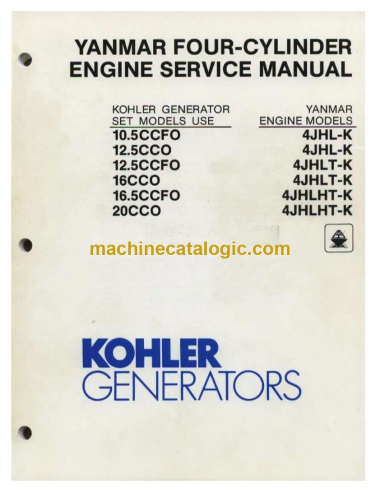 Kohler 10.5CCFO, 12.5CCO, 12.5CCFO, 16CCO, 16.5CCFO, 20CCO Engine Service Manual (tp5269)