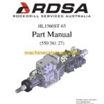 RDSA HL1560ST-65 Parts Manual (550 361 27)