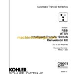 Kohler RSB, ATSR Intelligent Transfer Switch Conversion Kit Automatic Transfer Switches Installation Manual (tp6486)
