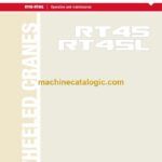 Terex RT45, RT45L Wheeled Cranes Operation and Maintenance Manual