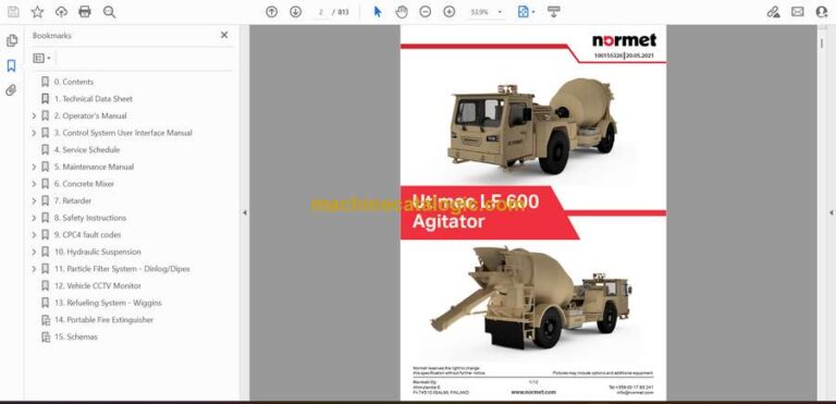 Normet Utimec LF600 Agitator Technical Information (5F8AFC2_1000)
