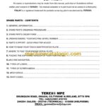 Terex J1175 Jaw Crusher Parts Manual