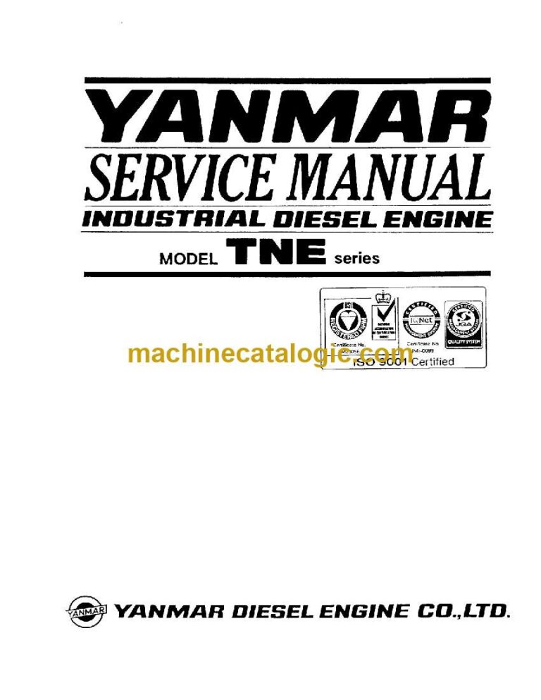 Yanmar TNE Series Diesel Engine Service Manual (tp5876)