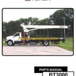 Terex BT3000 Cranes Parts Manual (12261-289)