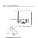 Cubex QXR 1120 10305 Surface Drill Maintenance Manual