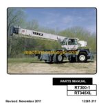 Terex RT300-1, RT345XL Cranes Parts Manual