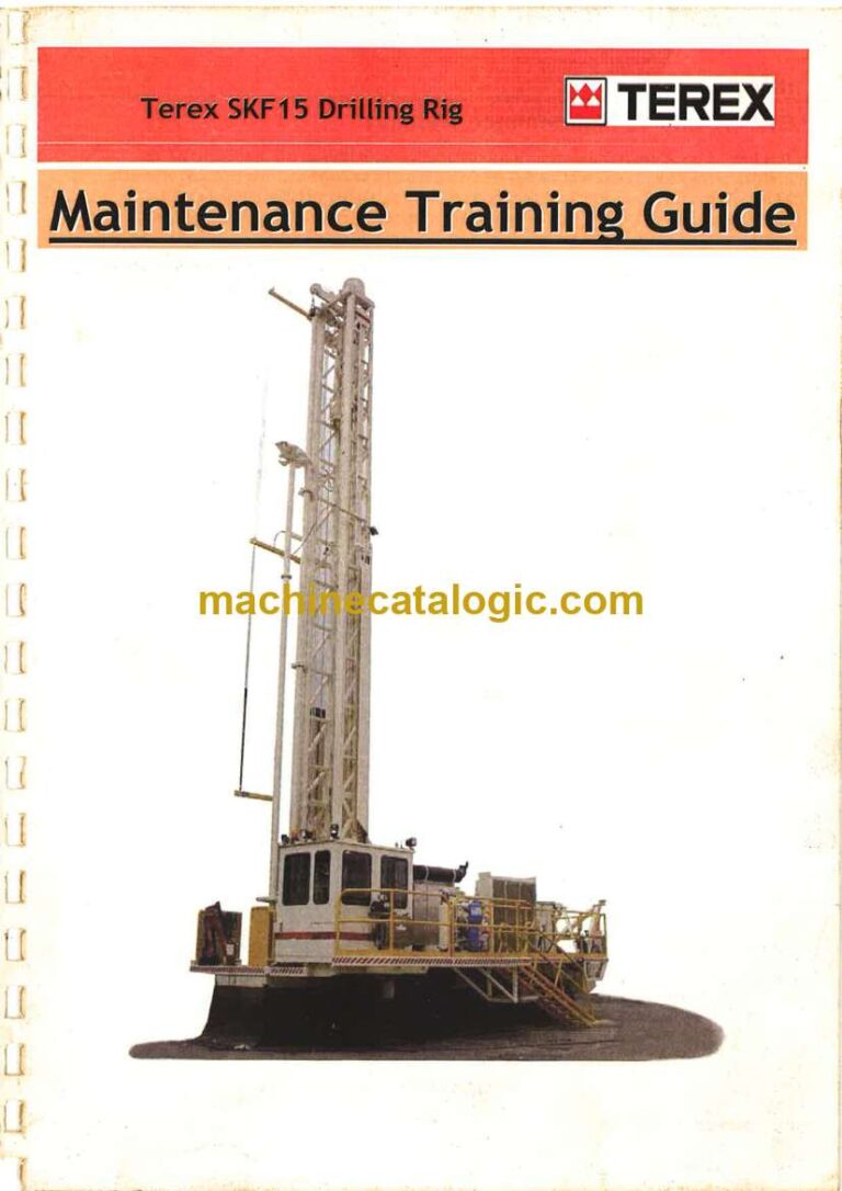 Terex SKF-15 Drilling Rig Maintenance Training Manual