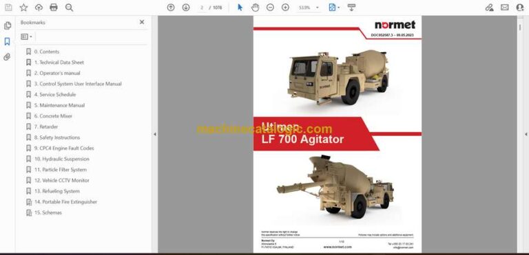 Normet Utimec LF700 Agitator Technical Information (5F9175B_1000)