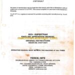 Terex 693+ Supertrak Operation Manual