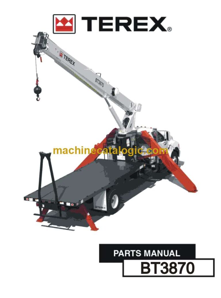 Terex BT3870 Cranes Parts Manual