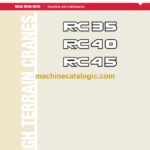 Terex RC35, RC40, RC45 Rough Terrain Cranes Operation and Maintenance Manual