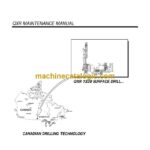 Cubex QXR 1320 10301 Surface Drill Maintenance Manual