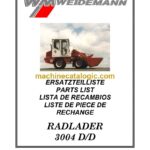 Weidemann 3004 D/D Radlader Parts Catalog