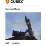Cubex QXR 1120 10305 Surface Drill Operators Manual