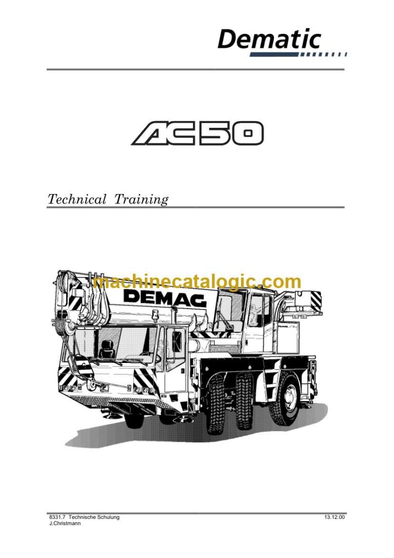 Terex AC150 All Terrain Crane Technical Training Manual