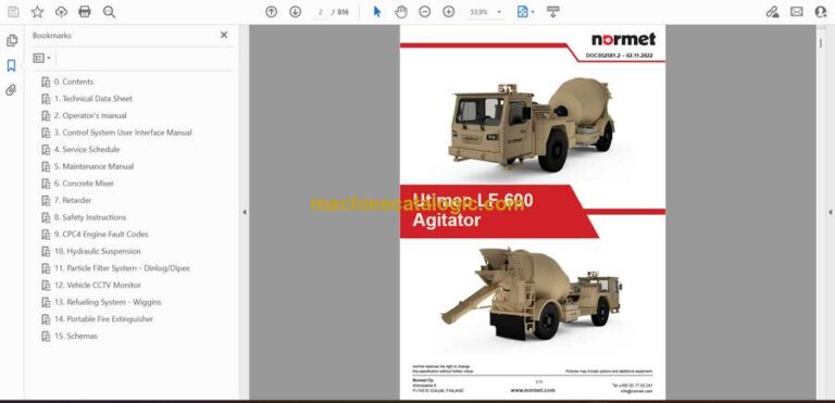 Normet Utimec LF600 Agitator Technical Information (5F8F2D6_1000)