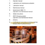 Normet Charmec 9810B Operator, Lubrication, Maintenance Manual