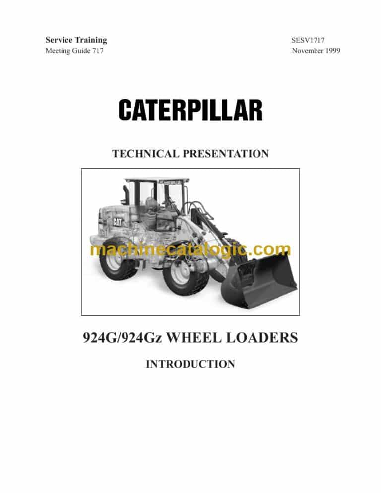 Cat 924GZ Wheel Loader Training Manual (SESV1717)