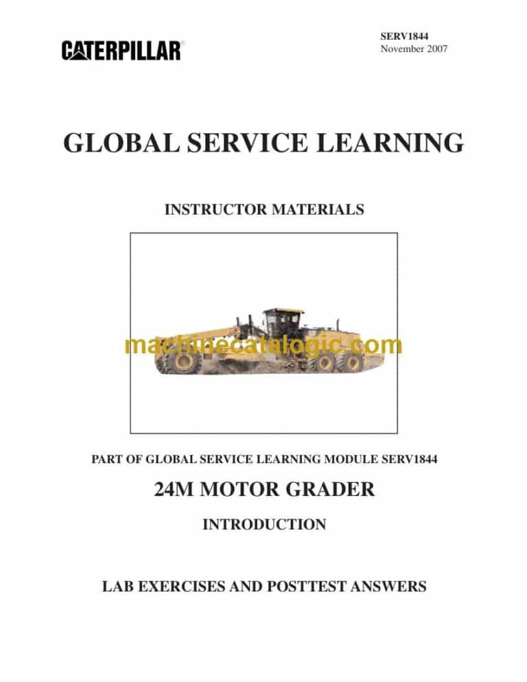 Cat 24M Motor Grader Training Manual (SERV1844)