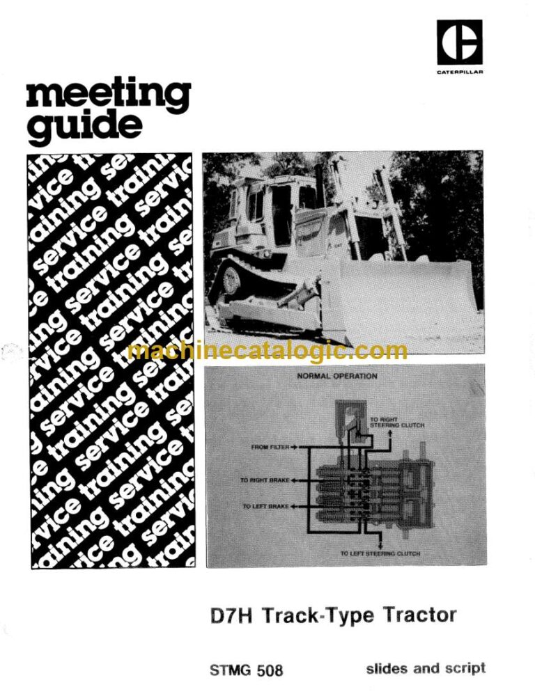 Cat D7H Track-Type Tractor Training Manual (SESV1508, SESV1641)