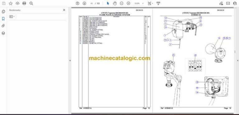 Cat 6040 Hydraulic Excavator Parts Manual (BI636630)