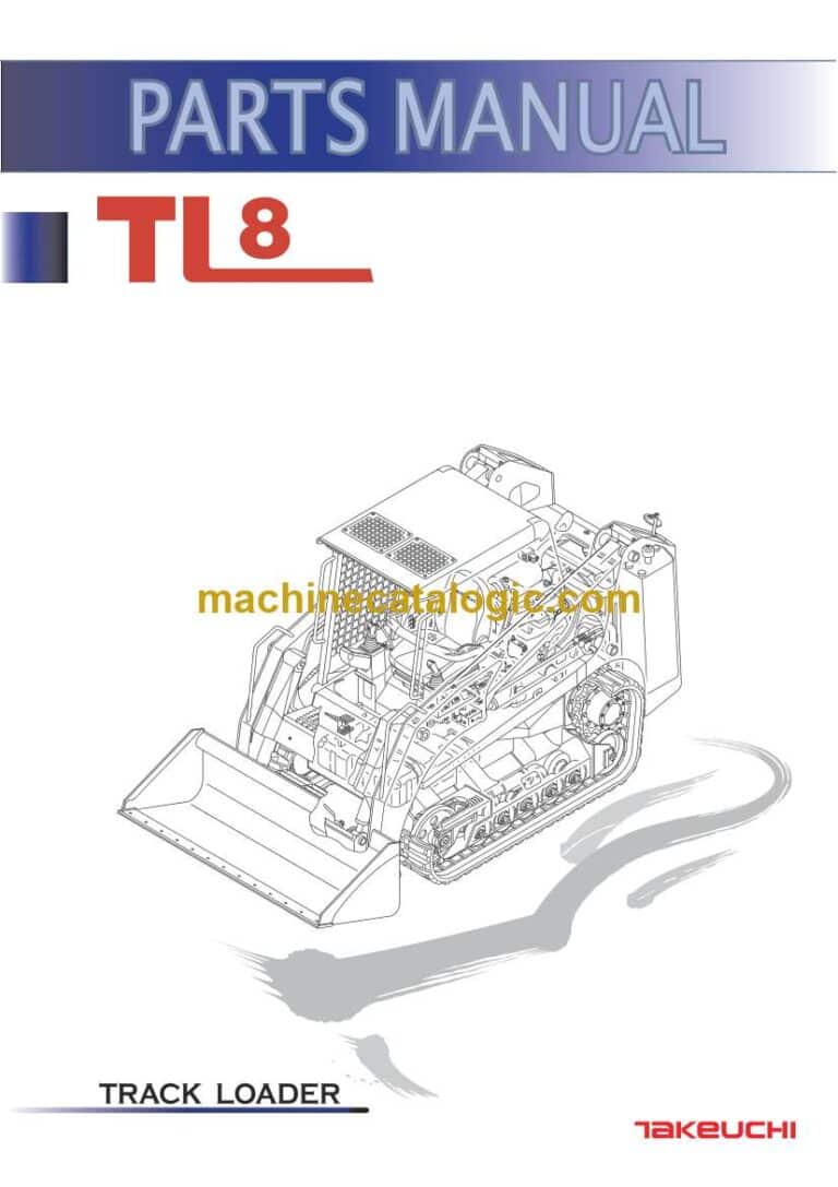 Takeuchi TL8 Track Loader Parts Manual (BU8Z004-8-0)