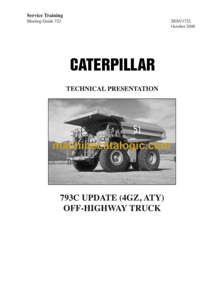 Cat 793C ATY Off-Highway Truck Training Manual (SESV1722)