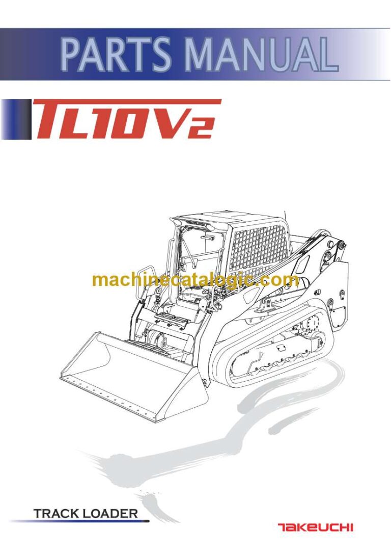 Takeuchi TL10V2 Track Loader Parts Manual (BU9Z016-0-0)
