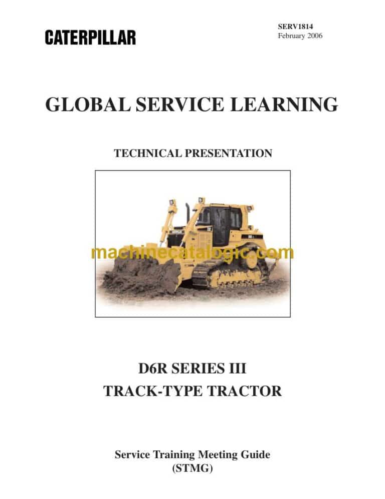 Cat D6R Track-Type Tractor Training Manual (SERV1814)