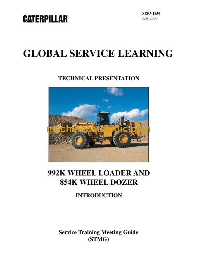 Cat 992K Wheel Loader, 854K Wheel Dozer Training Manual (SERV1859)