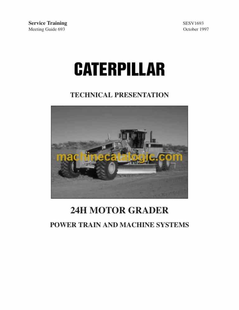 Cat 24H Motor Grader Training Manual (SESV1693)
