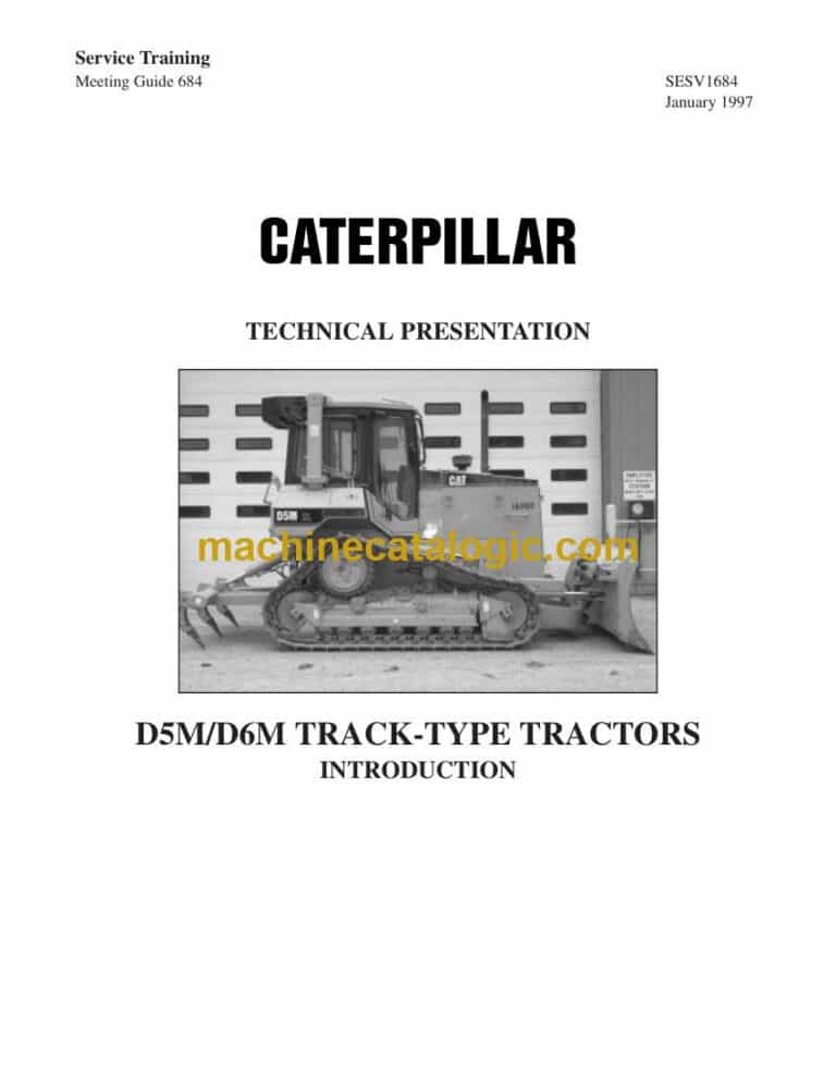 Cat D5M, D6M Track-Type Tractors Service Training Guide (SESV1684)