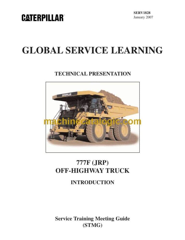 Cat 777F Off-Highway Truck Training Manual (SERV1828)