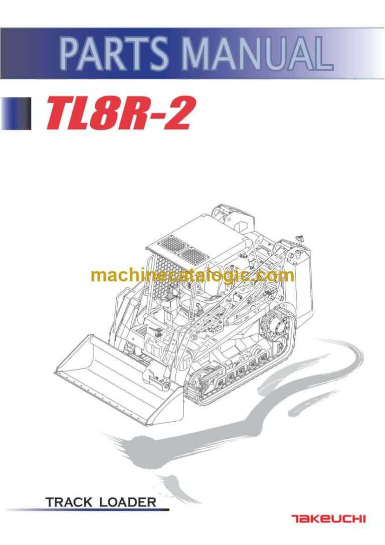 Takeuchi TL8R2 Track Loader Parts Manual (R6Z013-0-0)