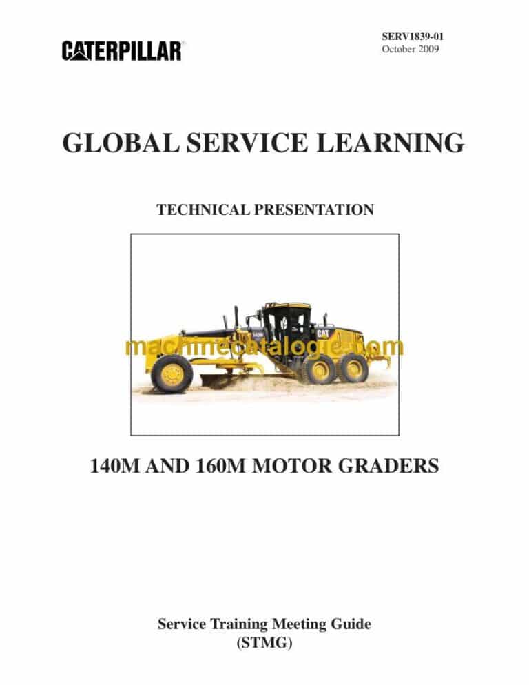 Cat 140M, 160M Motor Grader Training Manual