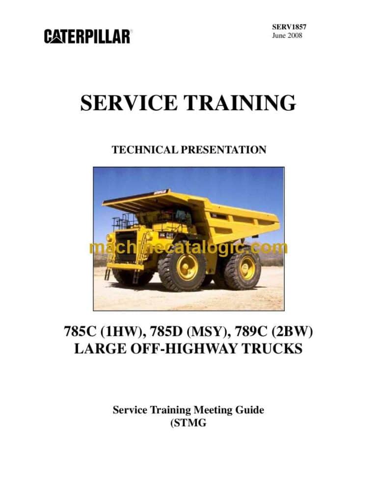 Cat 785D Off-Highway Truck Training Manual (SERV1857)