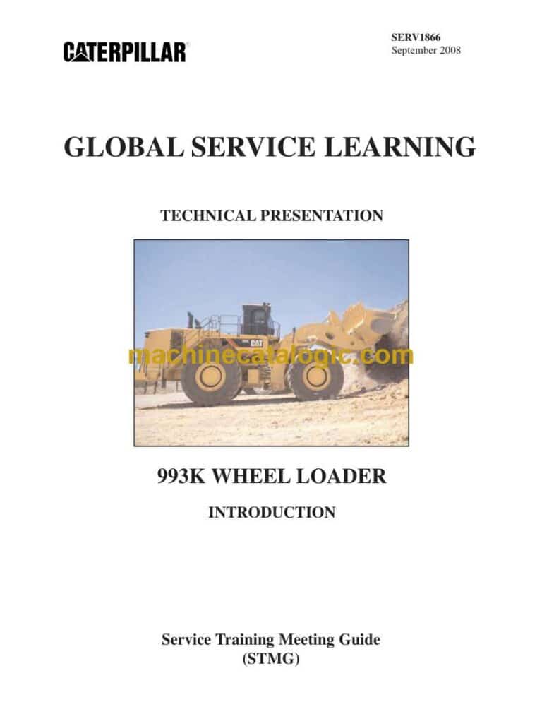 Cat 993K Wheel Loader Training Manual (SERV1866)