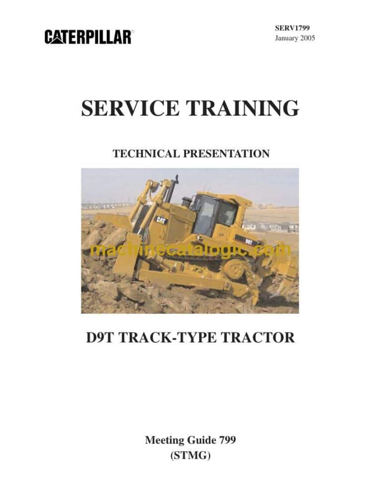 Cat D9T Track-Type Tractor Training Manual (SERV1799)
