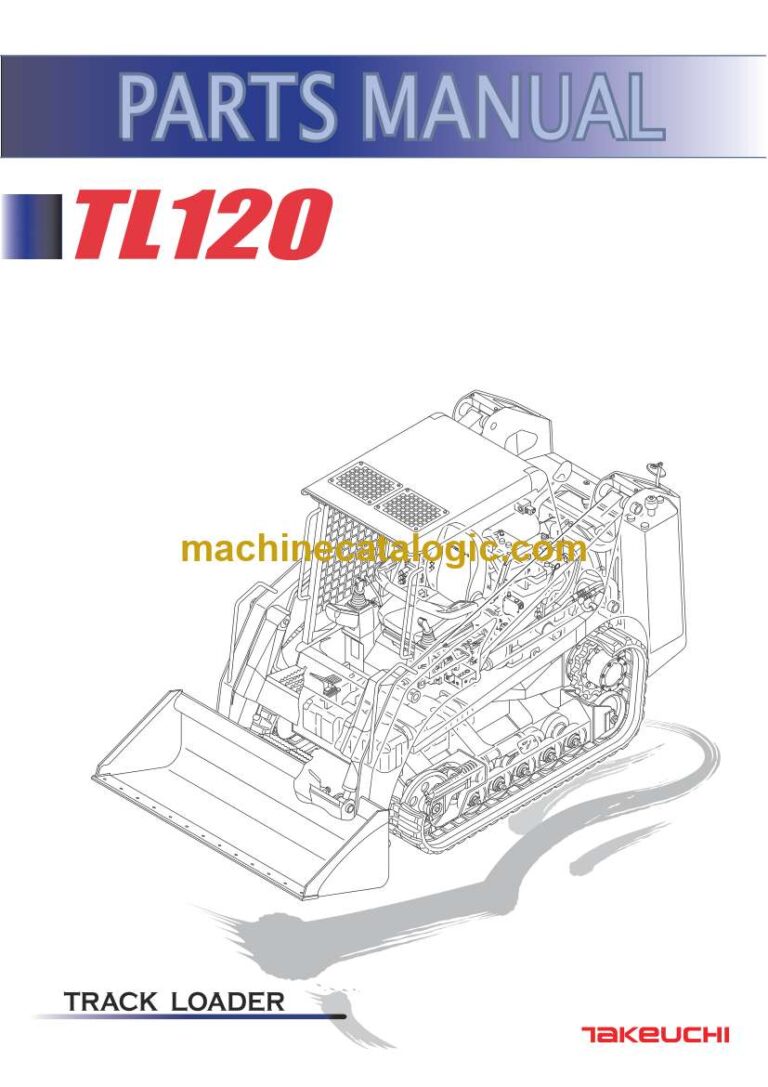 Takeuchi TL120 Track Loader Parts Manual (BT3Z001-6-0)